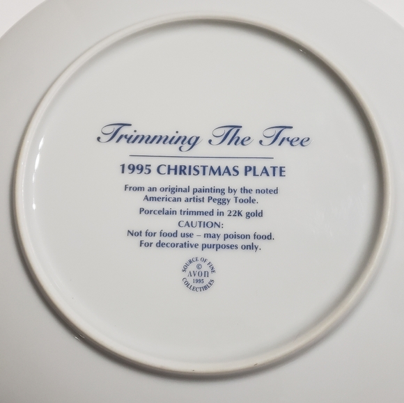 Avon 1995 collector plate - Picture 3 of 3